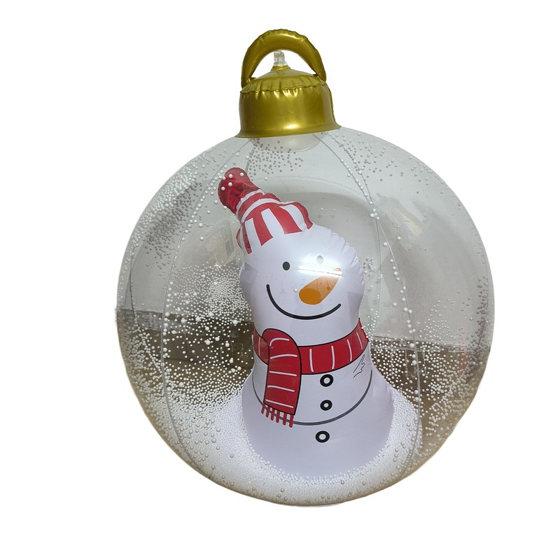 23.6in Inflatable Christmas Balls with LED Giant Light Up Decorated
