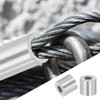 sourcing map 1/16"(1mm) Aluminum Crimping Loop Sleeve, Wire Rope Stop