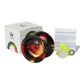 Yoyo King Watcher Metal Professional Yoyo with Ball Bearing Axle and Extra String (Volcano)