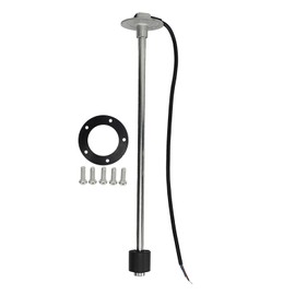 Fuel Tank Sending Unit 0 To 190ohms 16in IP67 Stainless Steel Fuel Water Level Sensor for Ship Yacht RV  Standard
