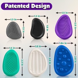 KLT Fidget Toys Adults Sensory Stone: 6 Pack Textured Worry Stone for Autism Kids Calming Down - Fidget Stress Toys for Anxiety Relief - Small Students Prizes Fidget Toys