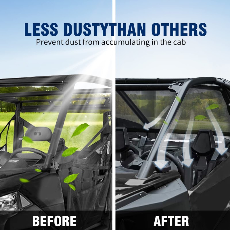 Hoypeyfiy UTV Sunshade Mesh, Nylon Rear Window UV Protection Net