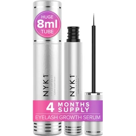 AMAZING Eyelash Growth Serum Lash Serum (XL Size - 8ml) NYK1 LashForce Eyelash Serum For Growth And Thickness - Lash Growth Serum For Eye lash Serum Growth To Grow Fuller Thicker Longer Natural Lashes