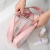 Waterproof Small Beach Bag Toiletry Pouch Translucent Zipper Bag 2ea