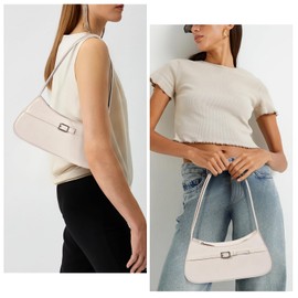 VOSTEVAS Small Shoulder Bag for Women Red Y2k Purse Designer Handbag Classic Hobo Crescent Bags Coquette Purses