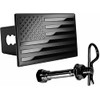 eVerHITCH American Flag Metal Trailer Hitch Cover Plug with Pin