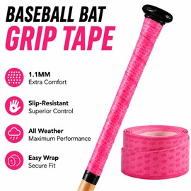 Rohyu Baseball Bat Grip Tape,1.1MM Softball Bat Grip Tape, Slip-Resistant for Wrap All Weather Control