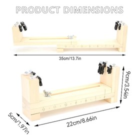 ZLXHDL Bracelet Stencil, 8.5 x 3.5 x 2 inches, Paracord Stencil for Bracelet Making with Umbrella Rope, Woven Wooden Frame, Outdoor Knitting Tool