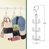 Purse Hanger 2 Pack,Purse Organizer for Closet,Rotatable Metal Bag Organizer,Purse
