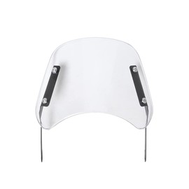 Winall Motorcycle 5"-7" Headlight Windshield Wind Deflector Windscreen Universal for Harley Honda Yamaha Instrument Visor. (White)