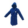 hermet Unisex Sponge Microterry bathrobe, blue, 14 Years UK