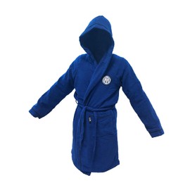 hermet Unisex Sponge Microterry bathrobe, blue, 14 Years UK