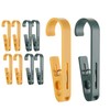 Realand 10pcs Large Clothes Pins with Hooks - Sturdy Laundry