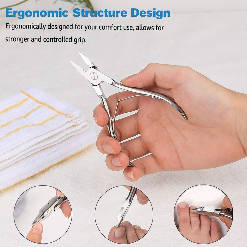 FERYES Ingrown Toenail Clippers with Straight Blade - Podiatry Tool