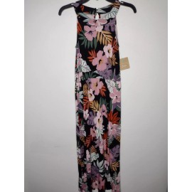 Bixby Nomad NWT Stitch Fix Bixby Nomad Girl's Black Tropical/Long Dress Size L(12-14)