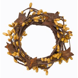 CWI Gifts Pip Ring with Rusty Stars, 2 by 6-Inch, Old Gold