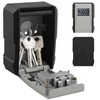 Key Safe Wall Mounted, Key Lock Box Outdoor, 4 Digit