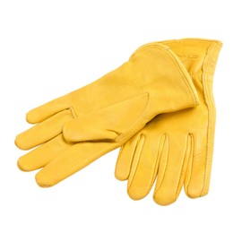 DOITOOL 1pair Outdoor Warm Leather Bbq Gloves for Grilling Baking and Cooking Heat Insulation Anti-scald Comfortable and Breathable