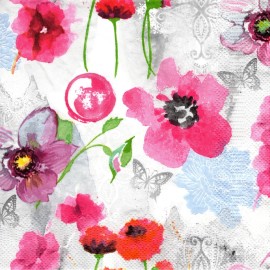 (2) Two Paper Lunch Napkins for Decoupage/Mixe