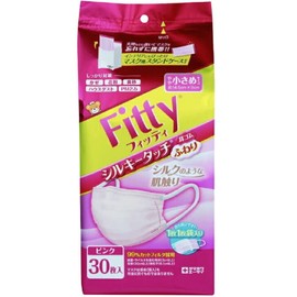 【5個セット】フィッティ シルキータッチ 小さめ 30枚入 【マスクケース付き】