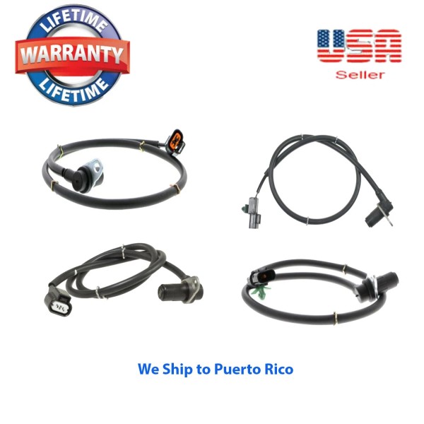 C-HORSE 4x ABS Wheel Speed Sensor Front Rear Left -