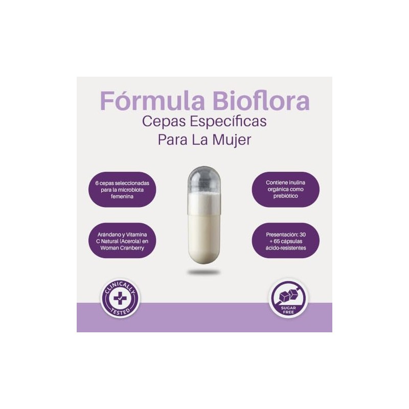 Probioticos Bioflora Pack Balance Femme, 6 diferentes cepas BIOFLORA