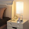 Dreamholder Table Lamp with 3 USB Charging Ports, Modern Desk
