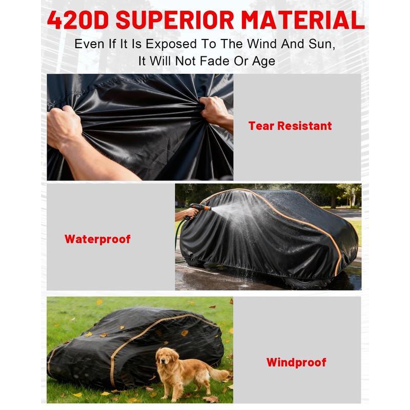 StarknightMT X3 Max Cover, 420D 4 Seaters UTV Cover Compatible