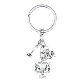 Guqqeuc Lawyer Birthday Christmas Gifts for Son Daughter Law Keyring Gifts for Lawyers Best Friend Friendship Leaving Gifts for Law Students Gavel Keyring Gift for Lawyers Lawyer Law School Gifts