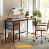 Cubiker Computer Home Office Desk with Drawers, 47 Inch Small