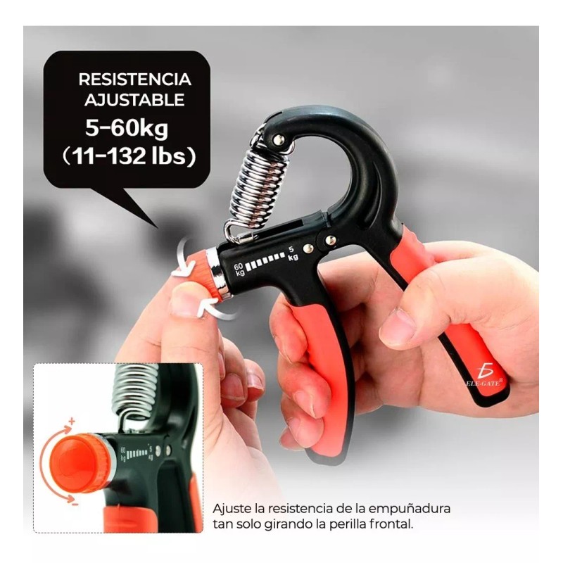 EGTMA Dos Pinzas Para Mano Ejercicios Con Presión Ajustable Kit
