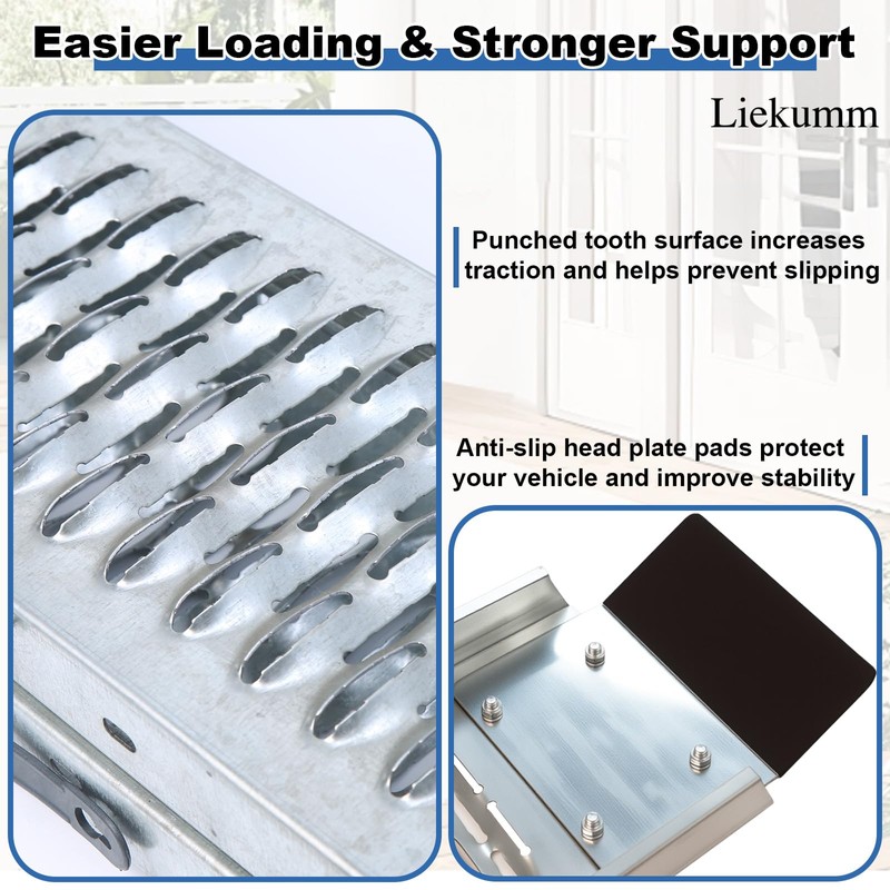 LIEKUMM 67" Motorcycle Ramp 1-Pack, 500 lbs Loading Ramp for