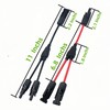 Losato 3 Pair Solar connectors Y-Tee 1-to-2 Waterproof Parallel Adapter,