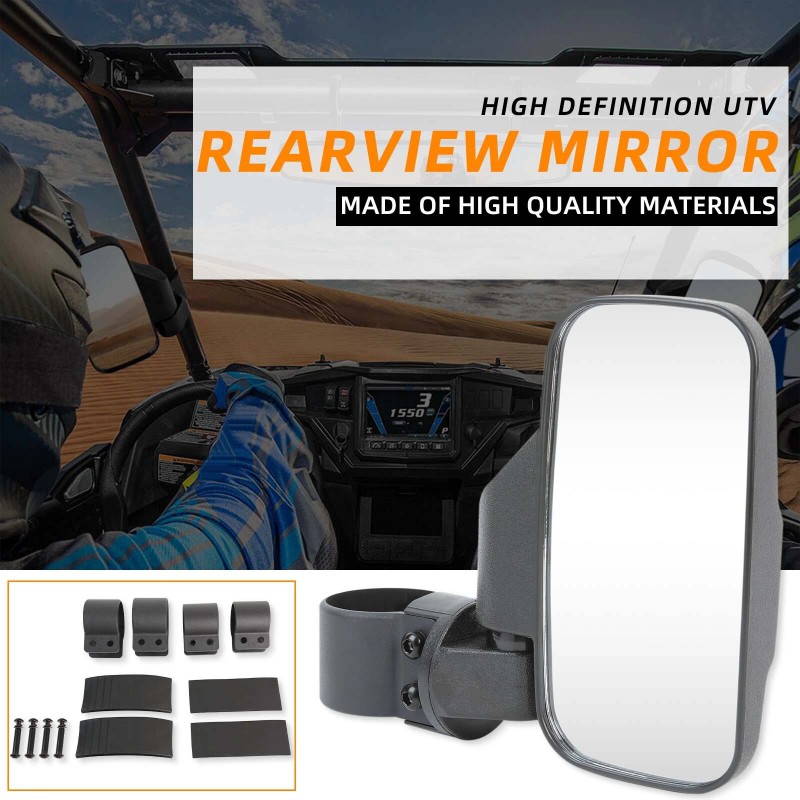 KEEPDSGN UTV Side Mirrors 1.75" & 2" Bar For John