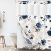 Tititex No Hooks Snap in Liner Rustic Navy Blue Floral