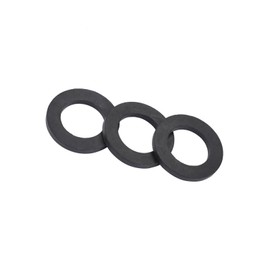 Washer Rings, Flat Rubber Washers, Shower Rubber O-Ring, 12Pcs Rubber Shower Hose Washers Replacement for Faucet Water Pipe Overflow Sealing (1")