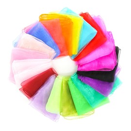 Vikrami lighting Pack of 20 Juggling Cloths, Dance Cloths, Colourful Cloths, Rhythmic Play Towels for Sensory Tool, Dancing Juggling, 60 x 60 cm