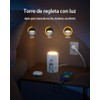AnnTane Regleta Torre Multicontacto con Luz Nocturna, 3.04M Extension Electrica