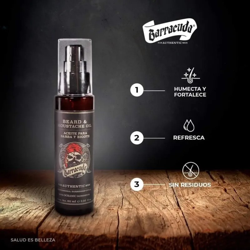 Barracuda Tónico Fortalecedor Hidratante Barba Bigote 120ml