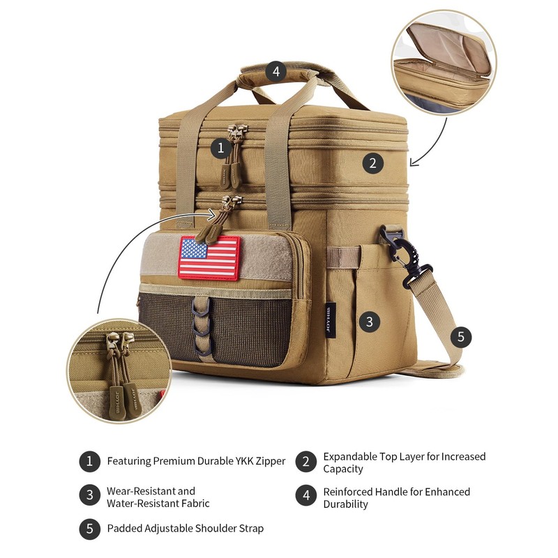 JOYHILL Lunch Bag & Lunch Box for Men Women- Tactical
