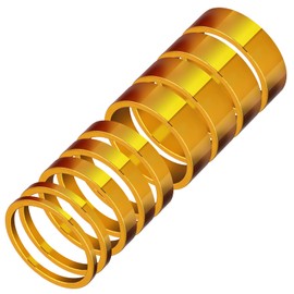 KGGZKG Pack of 9 Spacer Bicycle Spacers 1 1/8 Inch Aluminium Spacer Rings Spacers Bicycle Ahead Stem Spacer Handlebar Bell Aluminium Spacer Headset