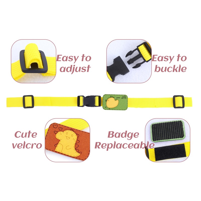 C-ZOFEK Backpack Chest Strap Adjustable Sternum Buckle Strap With Badge