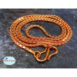 SHINDE EXPORTS pure copper necklac hasli eneck chain for women, medium, Copper, No Gemstone