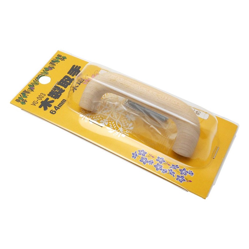 WAKI VG-003 Wooden Handle, 2.5 inches (64 mm), Wood