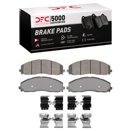 Dynamic Friction Company Front 5000 Advanced Brake Pads - Semi Metallic, Hardware Included| For 2023-2024 Ford F-250, F-350