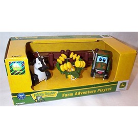 Britains john deere johnny tractor farm adventure playset plastic toy