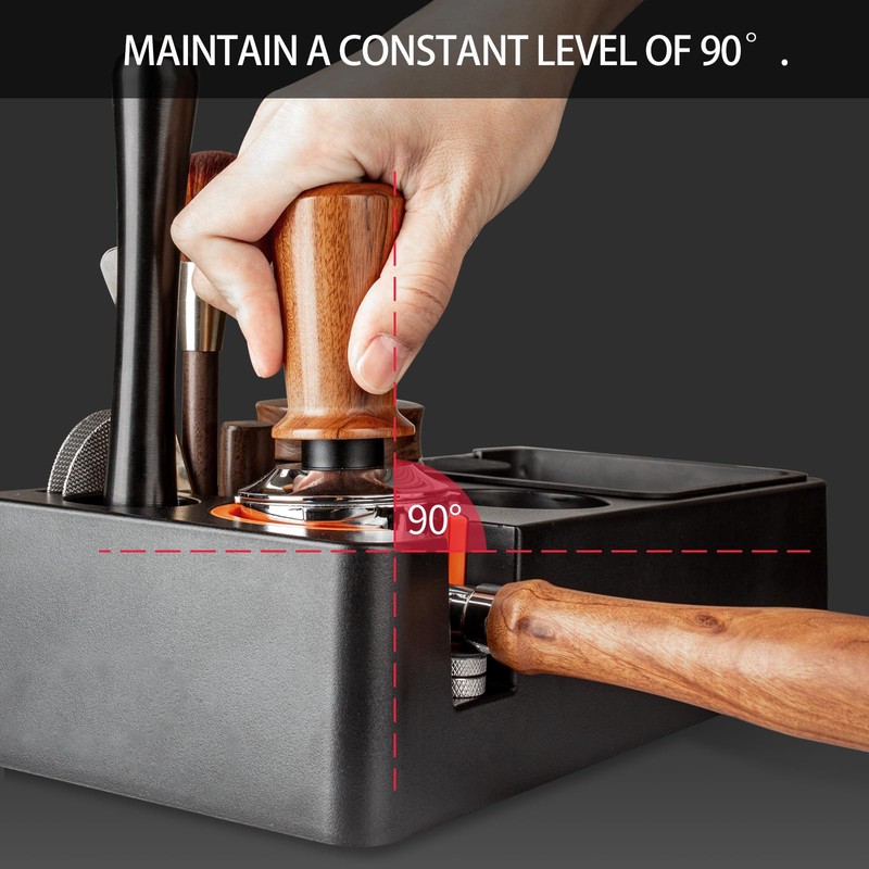 Guolich Stainless Steel Coffee Espresso Tamper with Spring Loaded Tamper