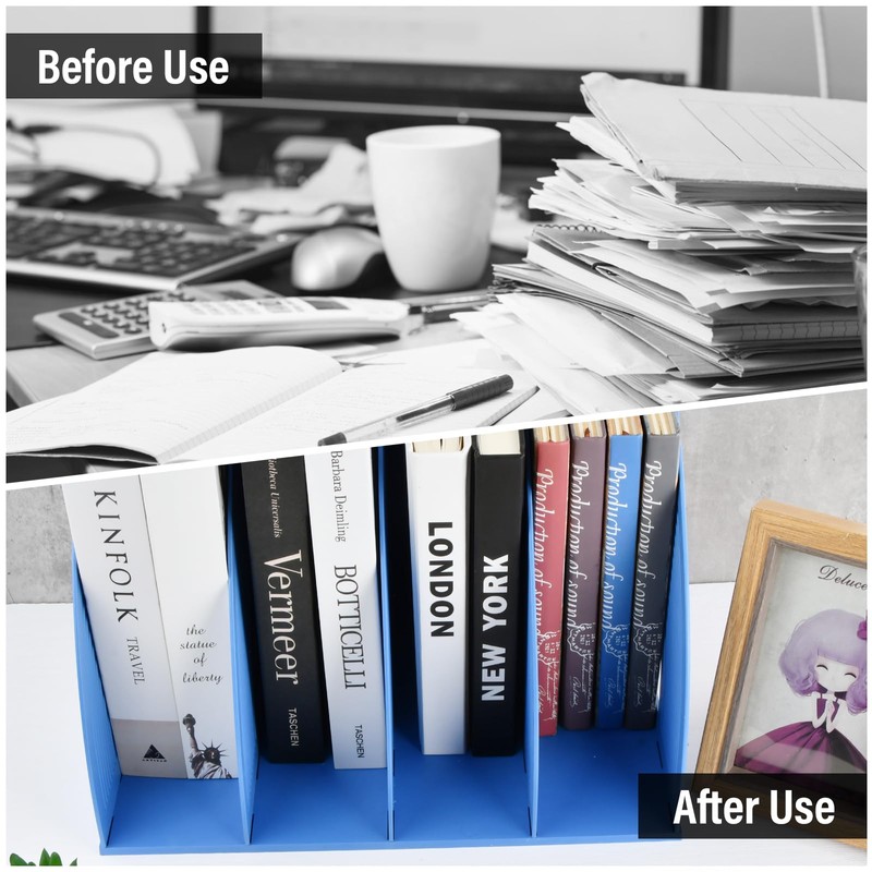 PTJJXA Folder Organiser A4, Desk Folder, Magazine Holder, Standing Folder,