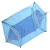 Outdoor Automatic Strut Hanging Parachute Cloth Mosquito Net AntiRollover Hammock(Sapphire
