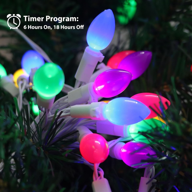 HUGSVIK Easter Lights Battery Operated, 50 LED 17FT Easter Pastel